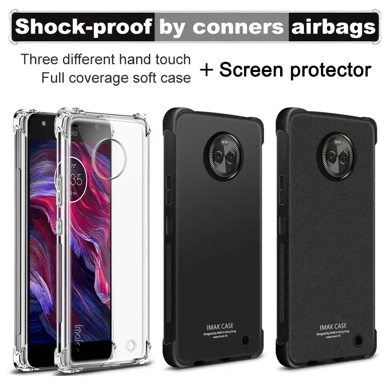 Чехол с подушкой безопасности для Motorola Moto X4 чехол защитой экрана IMAK мягкие