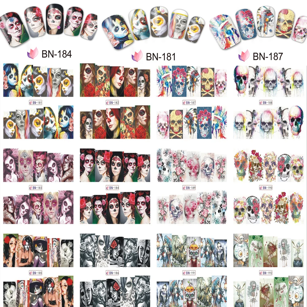 1lot by 20 pcs.12 in one big paper,New Style Nail Art Water Sticker--the Female ghost of Halloween in 2017 for BN181-192
1lot by 20 pcs.12 in one big paper,New Style Nail Art Water Sticker--the Female ghost of Halloween in 2017 for BN181-192