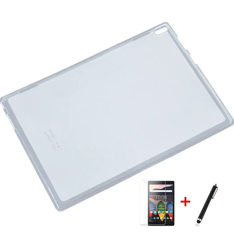 Мягкий чехол из ТПУ Для Lenovo TAB 4 10 ТБ-X304L TB-X304F/N для Tab Plus TB-X704L/N + защита экрана ручка |