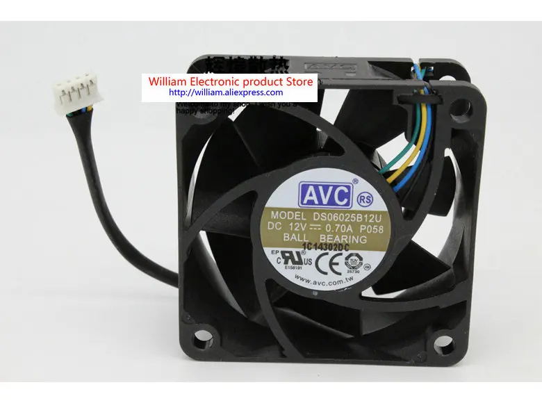 Новый Оригинальный AVC DS06025B12U 12 В 0.70A PN 595216-001 4 провода ШИМ шарикоподшипник охлаждающий вентилятор
Новый Оригинальный AVC DS06025B12U 12 В 0.70A PN 595216-001 4 провода ШИМ шарикоподшипник охлаждающий вентилятор