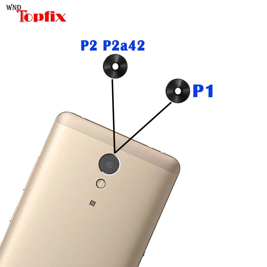 Новая задняя крышка для камеры объектива Стекло Замена Lenovo Vibe P1 объектив с