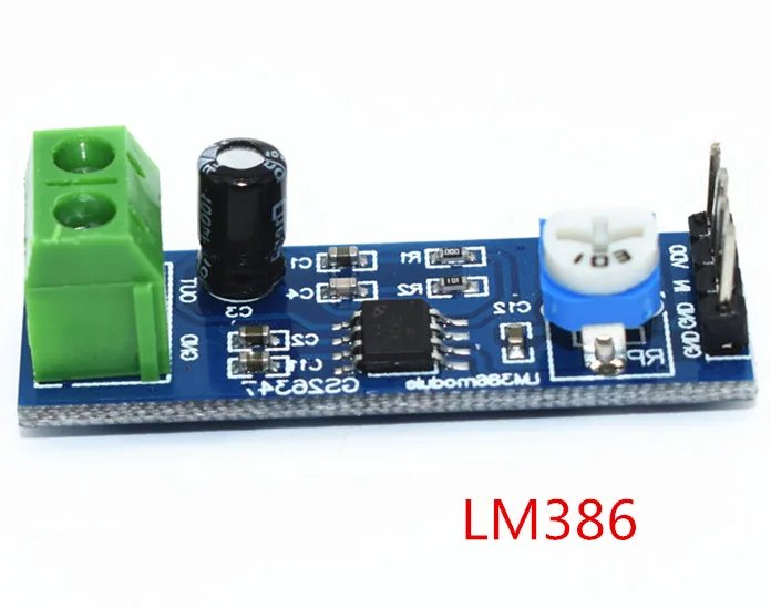 Новый модуль аудиоусилителя LM386 200 раз 5 В 12 в 10 к сопротивление|Интегральные