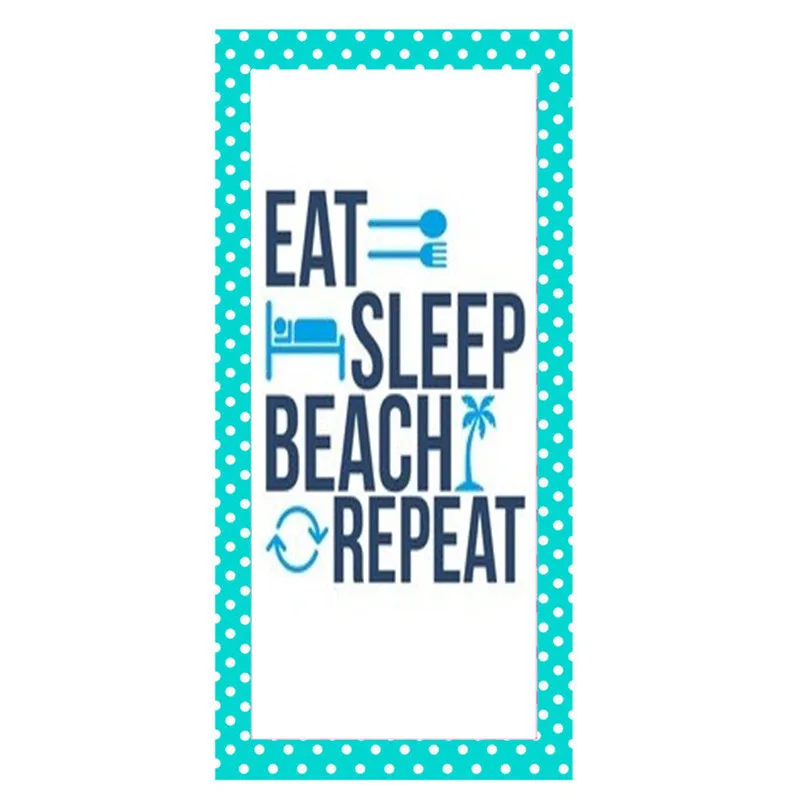 Funny Eat Sleep Beach Repeat Beach Travel Towel Girly Blue Polka Dots Microfiber Beach Towels Lightweight Yoga Spa Towel 70X140
Funny Eat Sleep Beach Repeat Beach Travel Towel Girly Blue Polka Dots Microfiber Beach Towels Lightweight Yoga Spa Towel 70X140