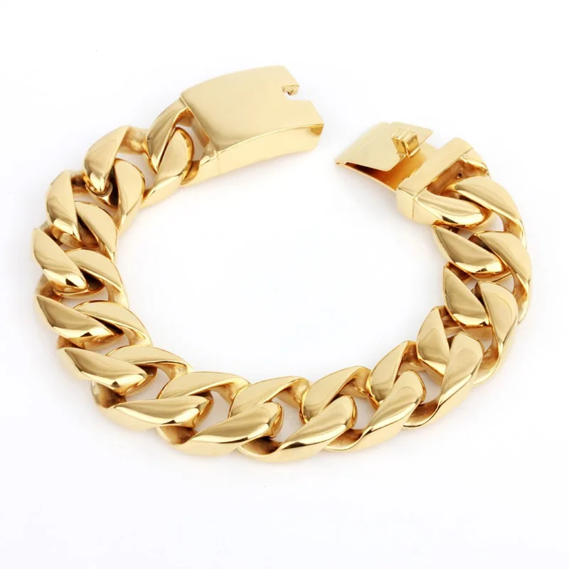 18MM Europe and the United States new creative personality bracelet jewelry fashion fine gold bracelet men's jewelry
18MM Europe and the United States new creative personality bracelet jewelry fashion fine gold bracelet men's jewelry