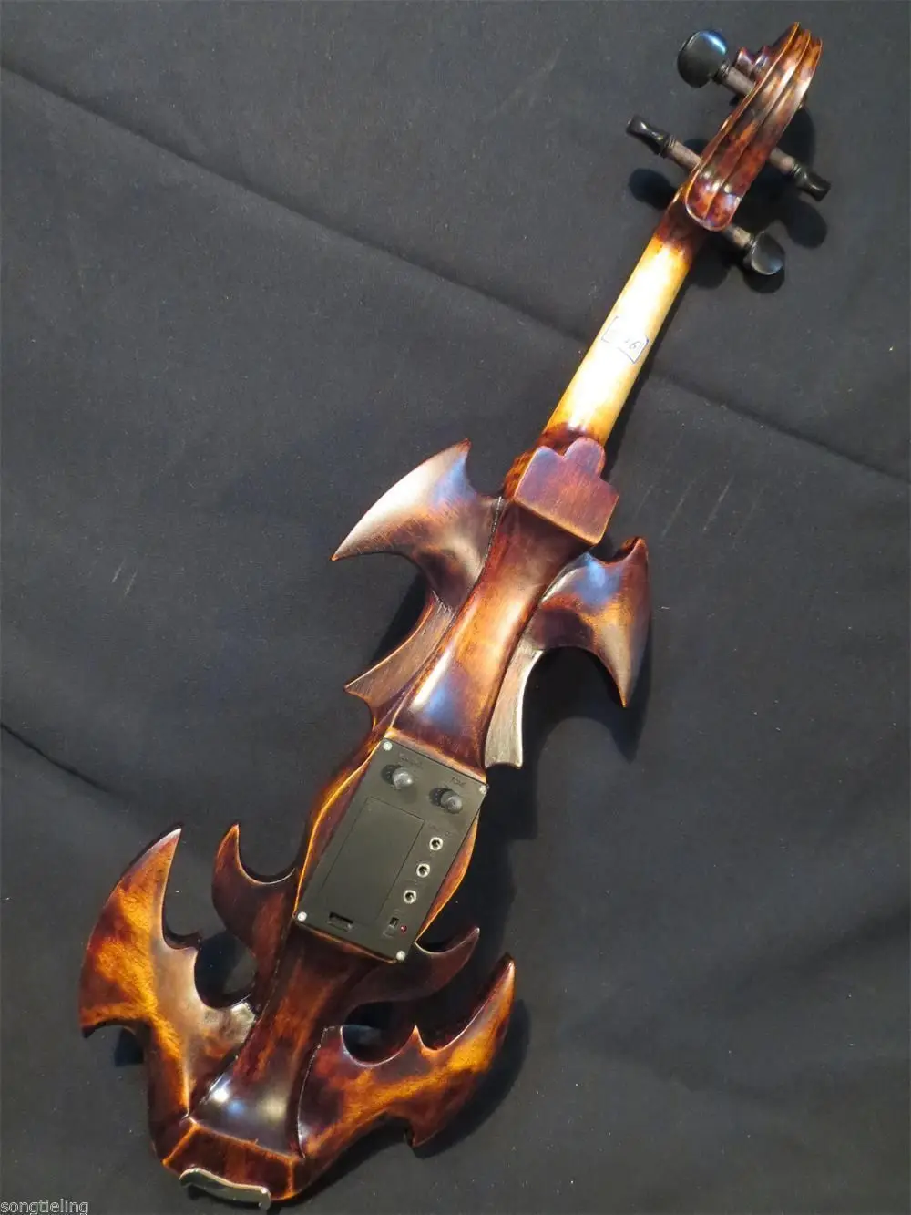 Handmade Brand New Dark Brown Great Streamline Model 4/4 Electric Violin Solid Wood String Instrument Rosin Case Bow Included
Handmade Brand New Dark Brown Great Streamline Model 4/4 Electric Violin Solid Wood String Instrument Rosin Case Bow Included
