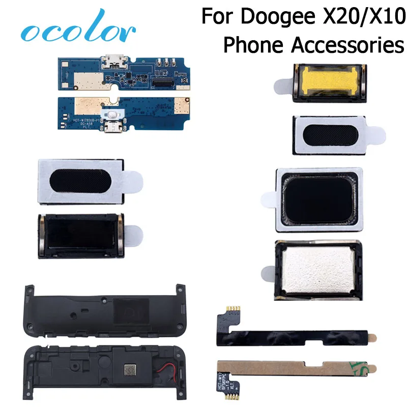 Ocolor Для Doogee x10 X20 кнопка гибкий кабель питания + Кнопка громкости динамик наушник