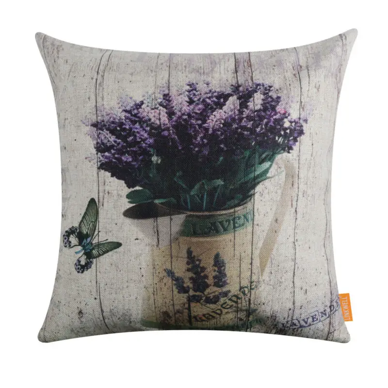 LINKWELL 45x45cm Wood Slat Purple Flower Lavender in Planter Butterfly European Country Style Case Pillow Burlap Cushion Cover
LINKWELL 45x45cm Wood Slat Purple Flower Lavender in Planter Butterfly European Country Style Case Pillow Burlap Cushion Cover
