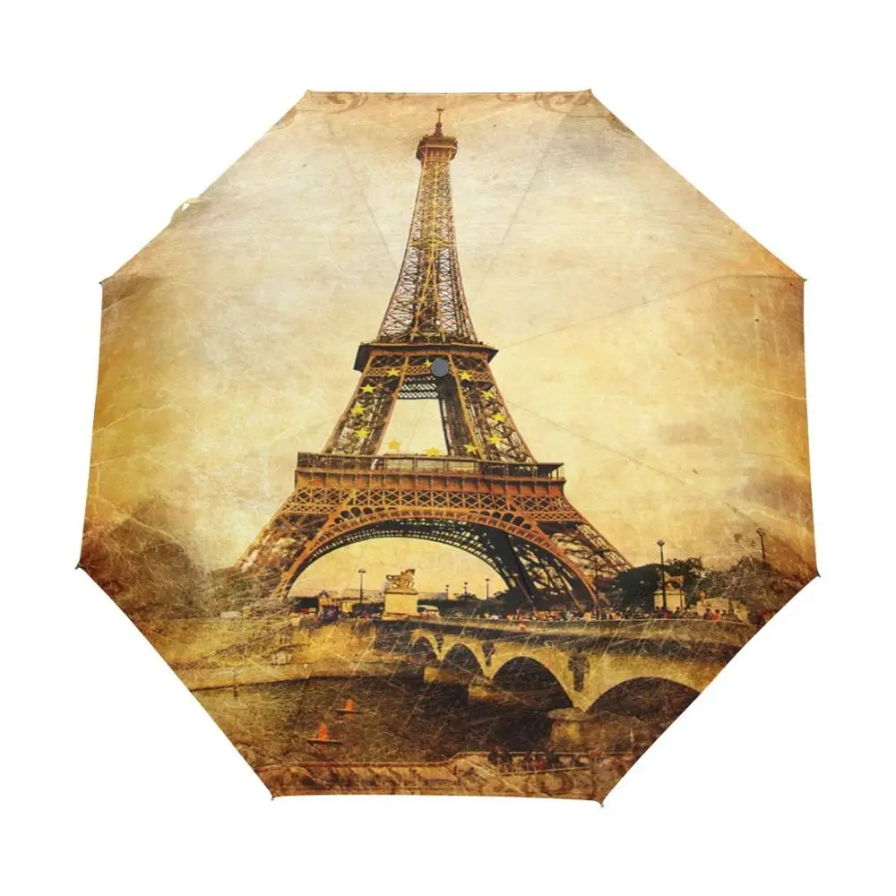 Umbrella Rain Parasol Fully Automatic Women Umbrella Vintage Romantic Eiffel Tower Painting Umbrellas Folding Sunshade Parapluie
Umbrella Rain Parasol Fully Automatic Women Umbrella Vintage Romantic Eiffel Tower Painting Umbrellas Folding Sunshade Parapluie