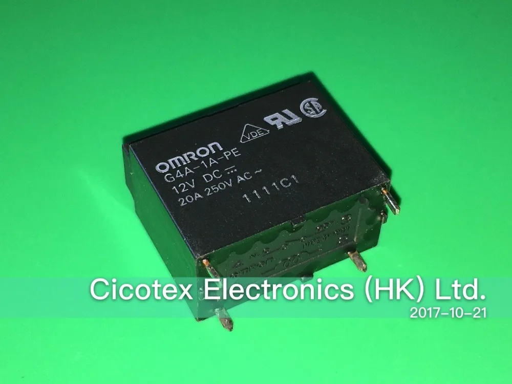 5 шт./лот G4A-1A-PE-12VDC реле DIP4 GEN PURPOSE SPST 20A 12V G4A-1A-PE 12V DC 20A 250V AC
5 шт./лот G4A-1A-PE-12VDC реле DIP4 GEN PURPOSE SPST 20A 12V G4A-1A-PE 12V DC 20A 250V AC