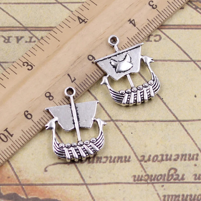 10pcs Charms Viking Ship Dragon Boat 26x21mm Tibetan Pendants Antique Jewelry Making DIY Handmade Craft For Necklace
10pcs Charms Viking Ship Dragon Boat 26x21mm Tibetan Pendants Antique Jewelry Making DIY Handmade Craft For Necklace