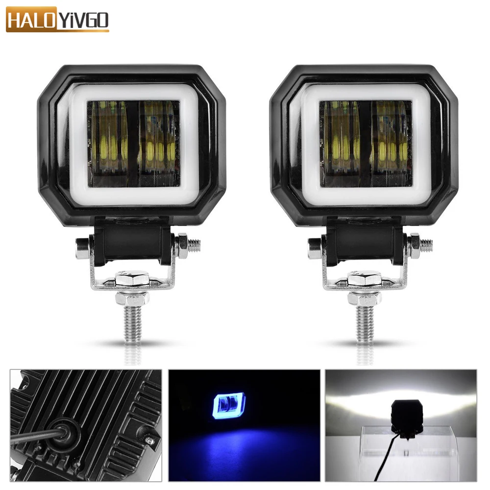 2 Pcs 3inch 20W LED Work Lights Portable Spotlights Angel Eyes Driving Pods Offroad Car Boat LED Bar Light Motorcycle ATV 6500K
2 Pcs 3inch 20W LED Work Lights Portable Spotlights Angel Eyes Driving Pods Offroad Car Boat LED Bar Light Motorcycle ATV 6500K