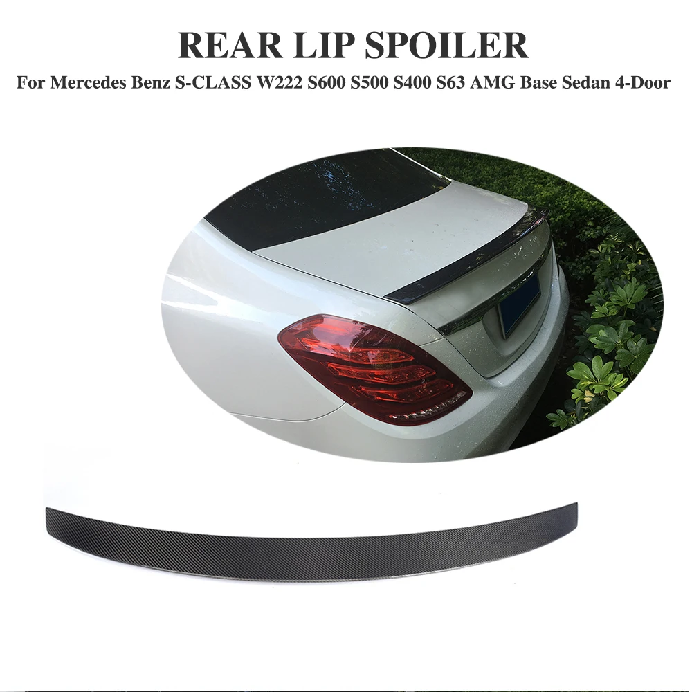 Carbon Fiber Car Rear trunk lip spoiler Boot Wing for Mercedes Benz S Class W222 S400 S65 AMG 2014 -2017
Carbon Fiber Car Rear trunk lip spoiler Boot Wing for Mercedes Benz S Class W222 S400 S65 AMG 2014 -2017