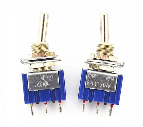 10Pcs DIY Toggle Switch ON-OFF-ON / ON-OFF 3Pin 3 Position Latching MTS-103 MTS-102 AC 125V/6A 250V/3A Power Button Switch Car
10Pcs DIY Toggle Switch ON-OFF-ON / ON-OFF 3Pin 3 Position Latching MTS-103 MTS-102 AC 125V/6A 250V/3A Power Button Switch Car