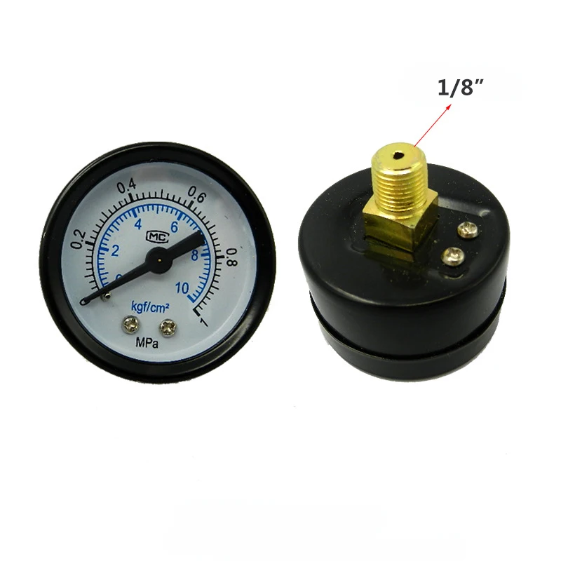 Airtac type Pneumatic mini air pressure gauge iron plastic port 1/8" air regulator gauge
Airtac type Pneumatic mini air pressure gauge iron plastic port 1/8" air regulator gauge