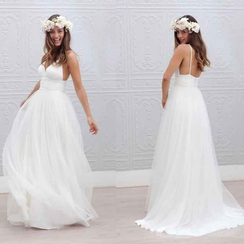 U-SWEAR New White/Ivory A-line Spaghetti Straps Wedding Dresses Tulle Sleeveless Bridal Gown Cheap Mariage vestido de noiva
U-SWEAR New White/Ivory A-line Spaghetti Straps Wedding Dresses Tulle Sleeveless Bridal Gown Cheap Mariage vestido de noiva