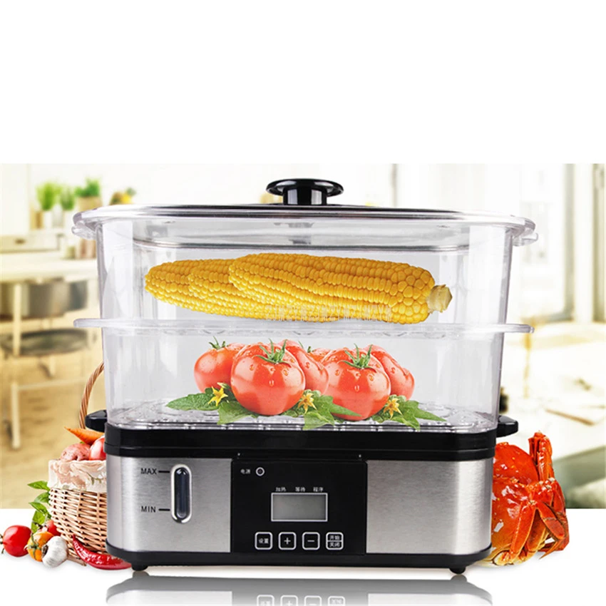 800W 12L Multi-functional Smart Electric Double Layer Steamer Steamed Egg Soup Food Steamer Household Kitchen Cooking Tool
800W 12L Multi-functional Smart Electric Double Layer Steamer Steamed Egg Soup Food Steamer Household Kitchen Cooking Tool