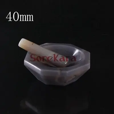 40mm Agate Mortar and Pestle Mixing Grinding Bowl Set Lab Kit Tools Agate Stone Mortar
40mm Agate Mortar and Pestle Mixing Grinding Bowl Set Lab Kit Tools Agate Stone Mortar