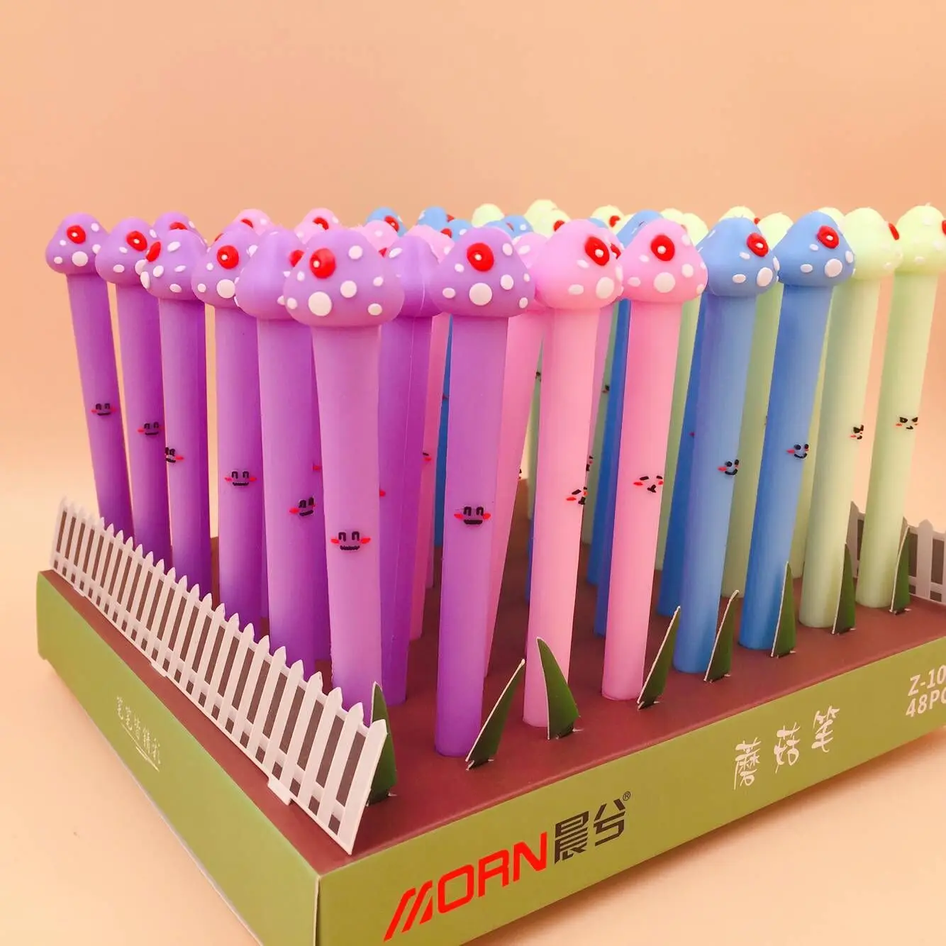 48 pcs Gel Pens The silicone mushrooms black colored kawaii gift gel-ink pens for writing Cute stationery office school supplies
48 pcs Gel Pens The silicone mushrooms black colored kawaii gift gel-ink pens for writing Cute stationery office school supplies