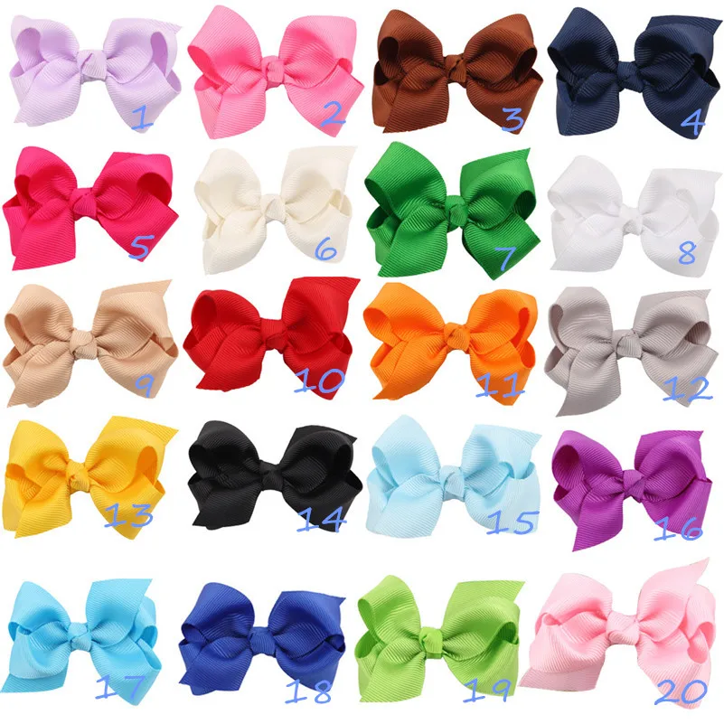 20pcs/lot 3 Inch 20 Colors Girls Solid Grosgrain Ribbon Hair Bows Fashion Hair Accessories Solid Kids Princess Hairpins Headwear
20pcs/lot 3 Inch 20 Colors Girls Solid Grosgrain Ribbon Hair Bows Fashion Hair Accessories Solid Kids Princess Hairpins Headwear