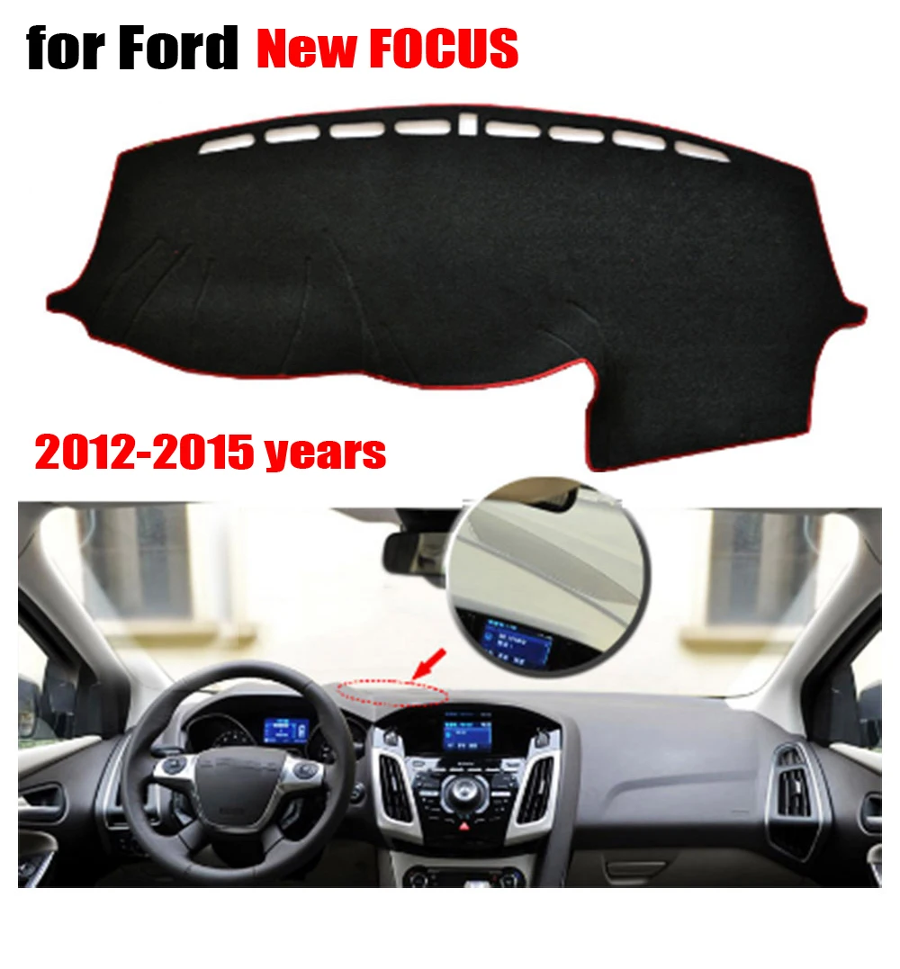 Чехлы для приборной панели автомобиля коврик Ford New Focus 2012-2015 левый чехлы
