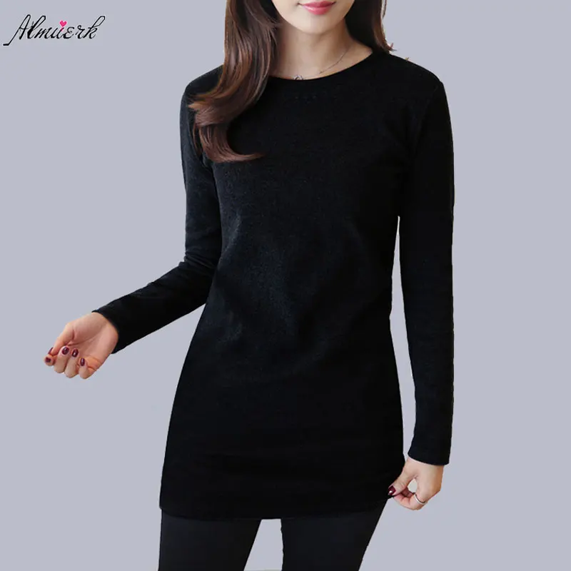 soild color women round neck cotton T-shirt medium length long sleeves slim female package hip cotton T-shirt bottom shirt L223
soild color women round neck cotton T-shirt medium length long sleeves slim female package hip cotton T-shirt bottom shirt L223