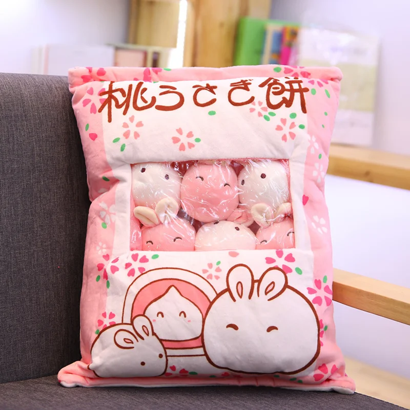 Ins Net Red A Big Bag of Rabbit Pig Dinosaur Snack Cute Creative Pillow Doll Stuffed Soft Carrot Plush Toys Gift for Girls/Kids
Ins Net Red A Big Bag of Rabbit Pig Dinosaur Snack Cute Creative Pillow Doll Stuffed Soft Carrot Plush Toys Gift for Girls/Kids