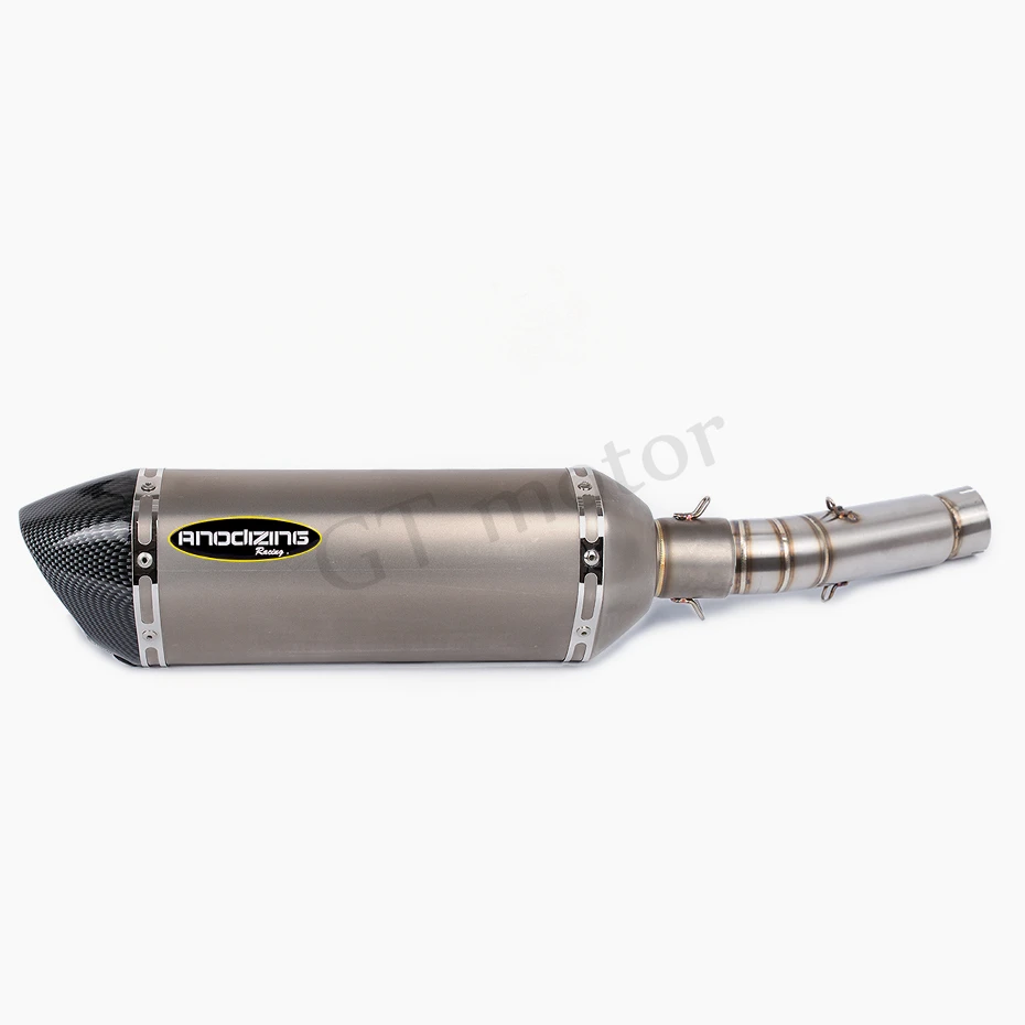 GT Motor - FOR HONDA CBR400 CB500R 2013-2015 CB400X CB500X 13-16 Carbon Fiber Exhaust Muffler Pipe Link middle Escape SLIP ON | Автомобили