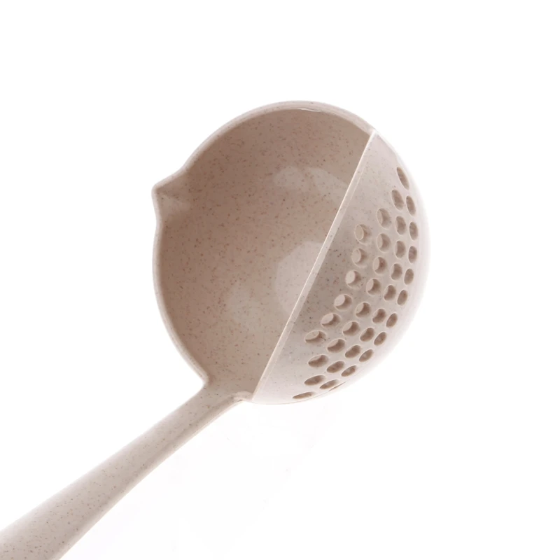 2 in 1 Wheat Straw Long Handle Soup Spoon with Porridge Ladle Filter hole for Home Kitchen
2 in 1 Wheat Straw Long Handle Soup Spoon with Porridge Ladle Filter hole for Home Kitchen
