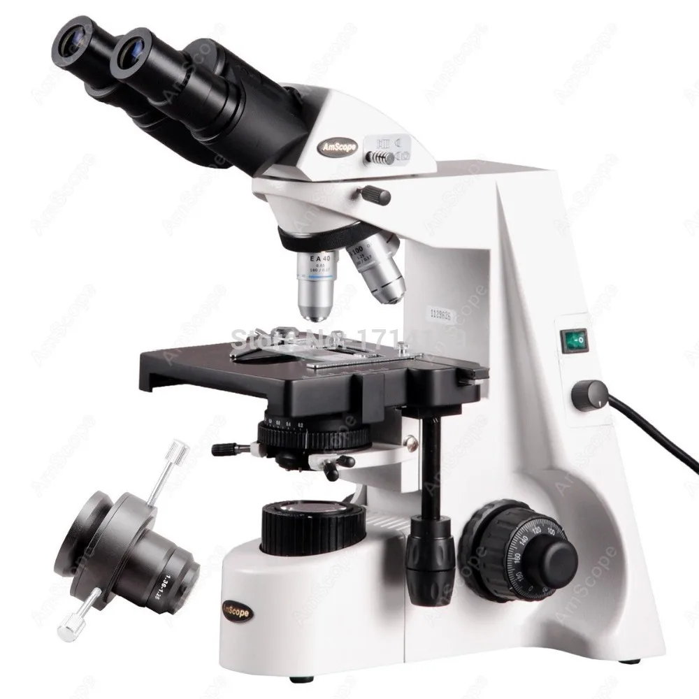 Лабораторный микроскоп-AmScope поставки 40X-1500X Профессиональный Infinity Kohler