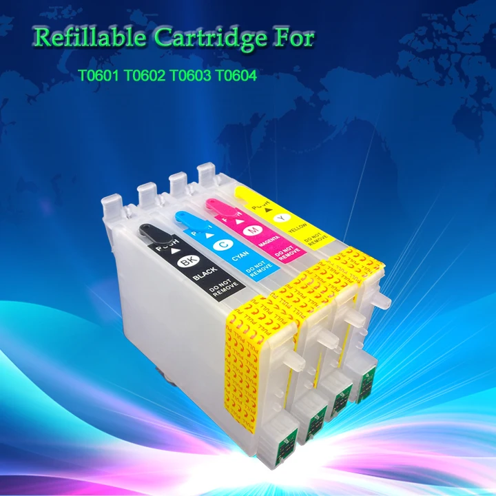 NON-OEM Refillable Ink Cartridge kit for EPSON CX4200 CX4800 CX5800 CX7800 T0601
NON-OEM Refillable Ink Cartridge kit for EPSON CX4200 CX4800 CX5800 CX7800 T0601