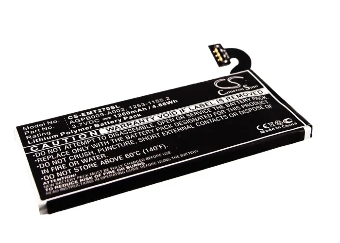 Cameron Sino 1260mAh Battery 1253-1155.2, AGPB009-A002 for Sony Ericsson Pepper, Xperia MT27, Xperia MT27i, Xperia Sola
Cameron Sino 1260mAh Battery 1253-1155.2, AGPB009-A002 for Sony Ericsson Pepper, Xperia MT27, Xperia MT27i, Xperia Sola