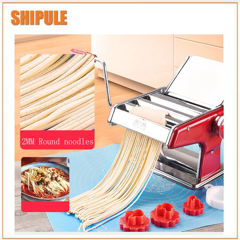 Stainless Steel Pasta Making Machine Red Siver Deluxe Pasta Machine Noodle Maker
Stainless Steel Pasta Making Machine Red Siver Deluxe Pasta Machine Noodle Maker