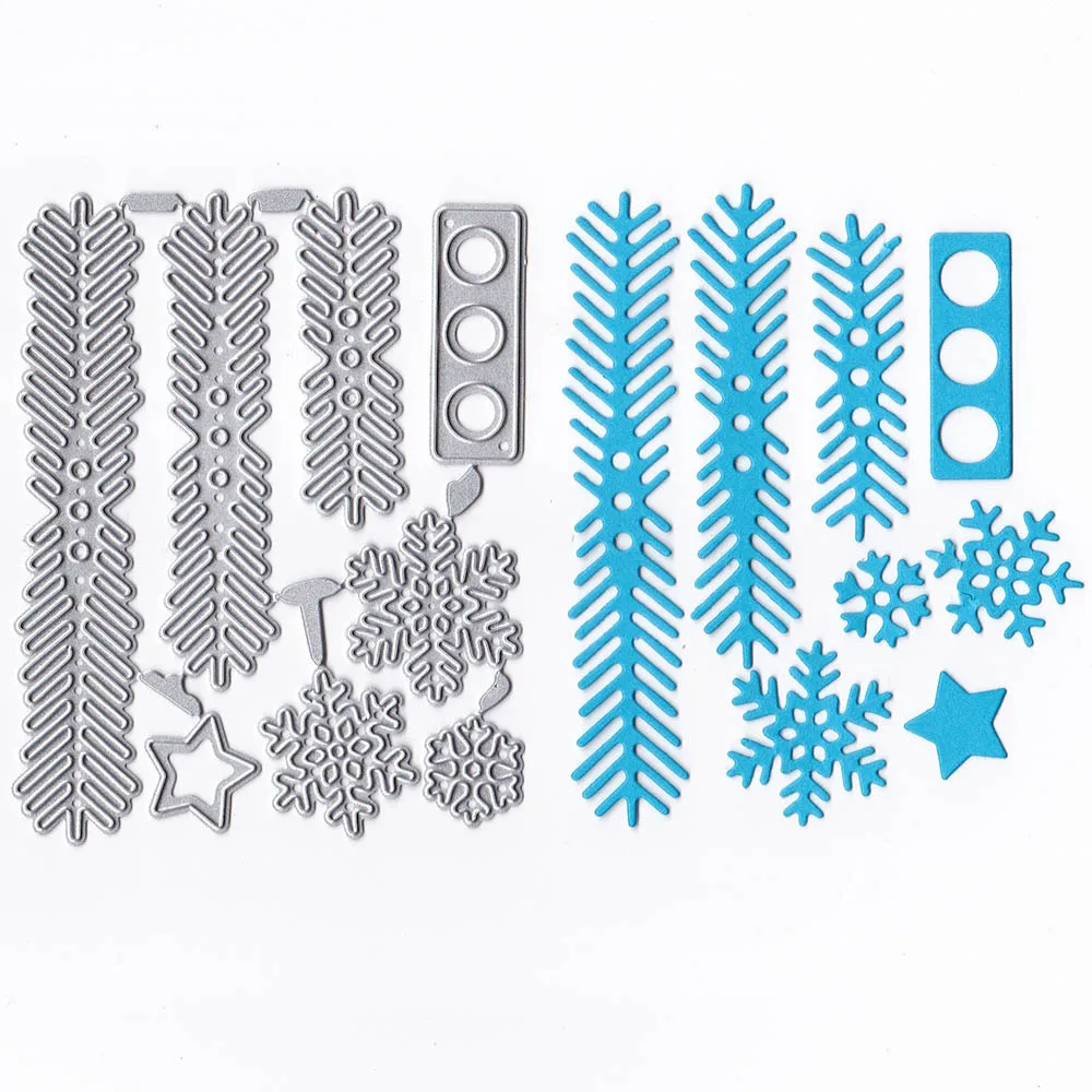 

YINISE Christmas Tree Metal Cutting Dies For Scrapbooking Stencils DIY Cards Album Decoration Embossing Folder Die Cuts Tools