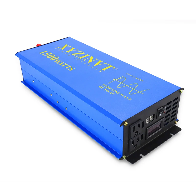 1500W Solar Power Inverter 12V 220V Pure Sine Wave Inverter Wind Generator Converter 24V/48V/110V DC to 120V/230V/240V AC Remote
1500W Solar Power Inverter 12V 220V Pure Sine Wave Inverter Wind Generator Converter 24V/48V/110V DC to 120V/230V/240V AC Remote