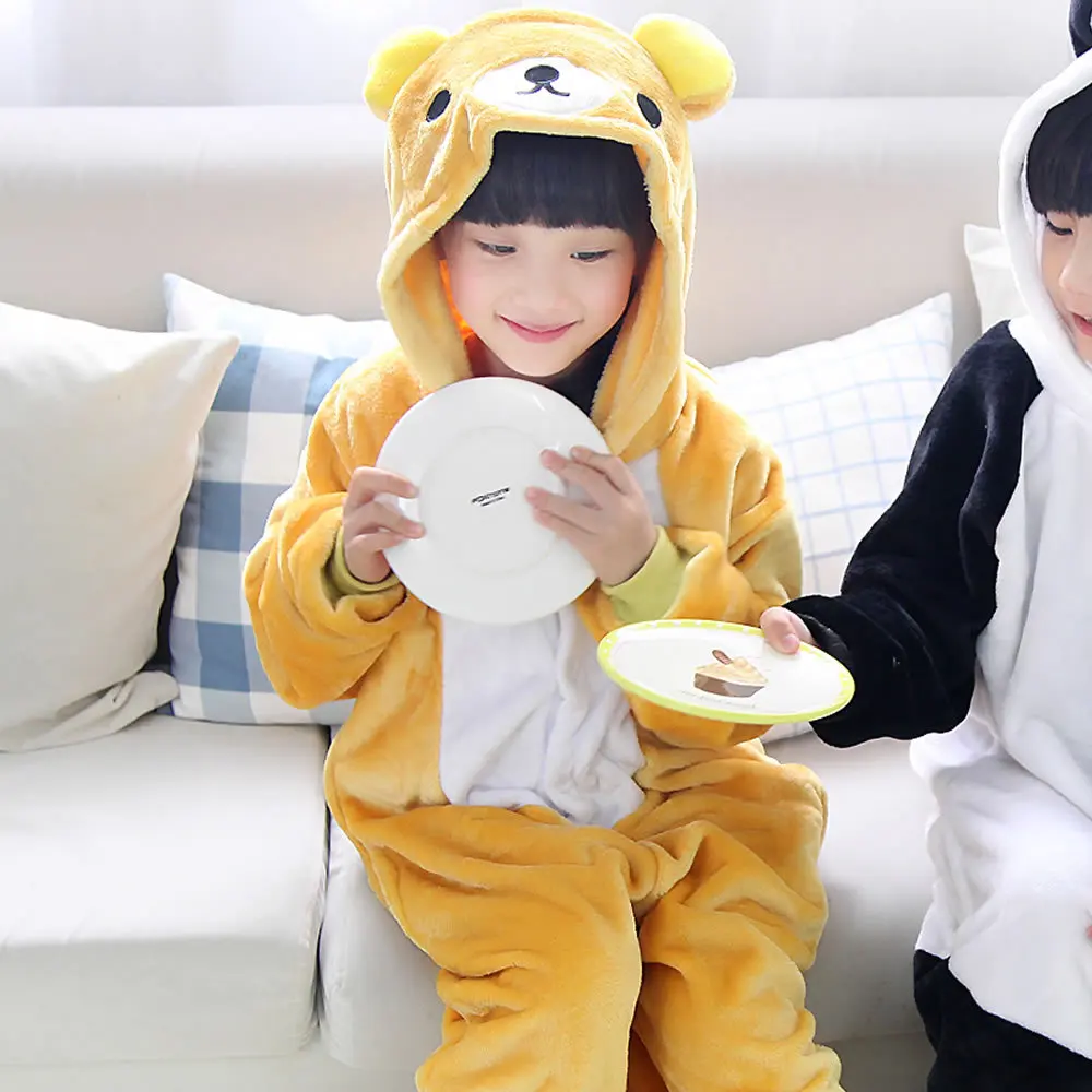 New Children'S Animal Pajamas Winter Warm Girl Boy Kids Pajama Cartoon Rilakkuma Bear Cosplay Onesie Hooded Cute Sleepwear
New Children'S Animal Pajamas Winter Warm Girl Boy Kids Pajama Cartoon Rilakkuma Bear Cosplay Onesie Hooded Cute Sleepwear