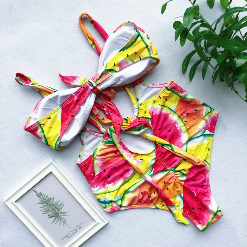 2019 New Sexy High Waist Bikini Swimwear Women Swimsuit Bandage print Bathing Suit Biquini Ruffle Brazilian Bikini Set Beachwear
2019 New Sexy High Waist Bikini Swimwear Women Swimsuit Bandage print Bathing Suit Biquini Ruffle Brazilian Bikini Set Beachwear