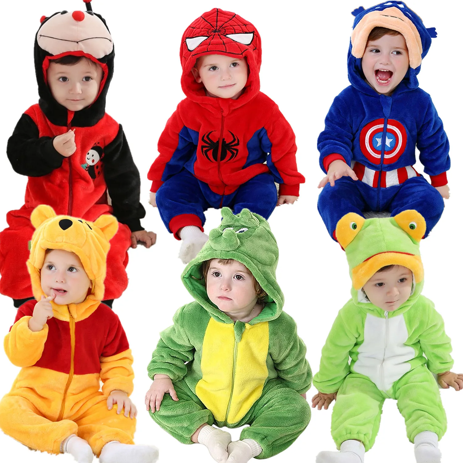 Androktones Winter Animal Kids Clothes Fleece Romper Set Baby Boys Girls Jumpsuits Overalls Cosplay Halloween Christmas Costume
Androktones Winter Animal Kids Clothes Fleece Romper Set Baby Boys Girls Jumpsuits Overalls Cosplay Halloween Christmas Costume