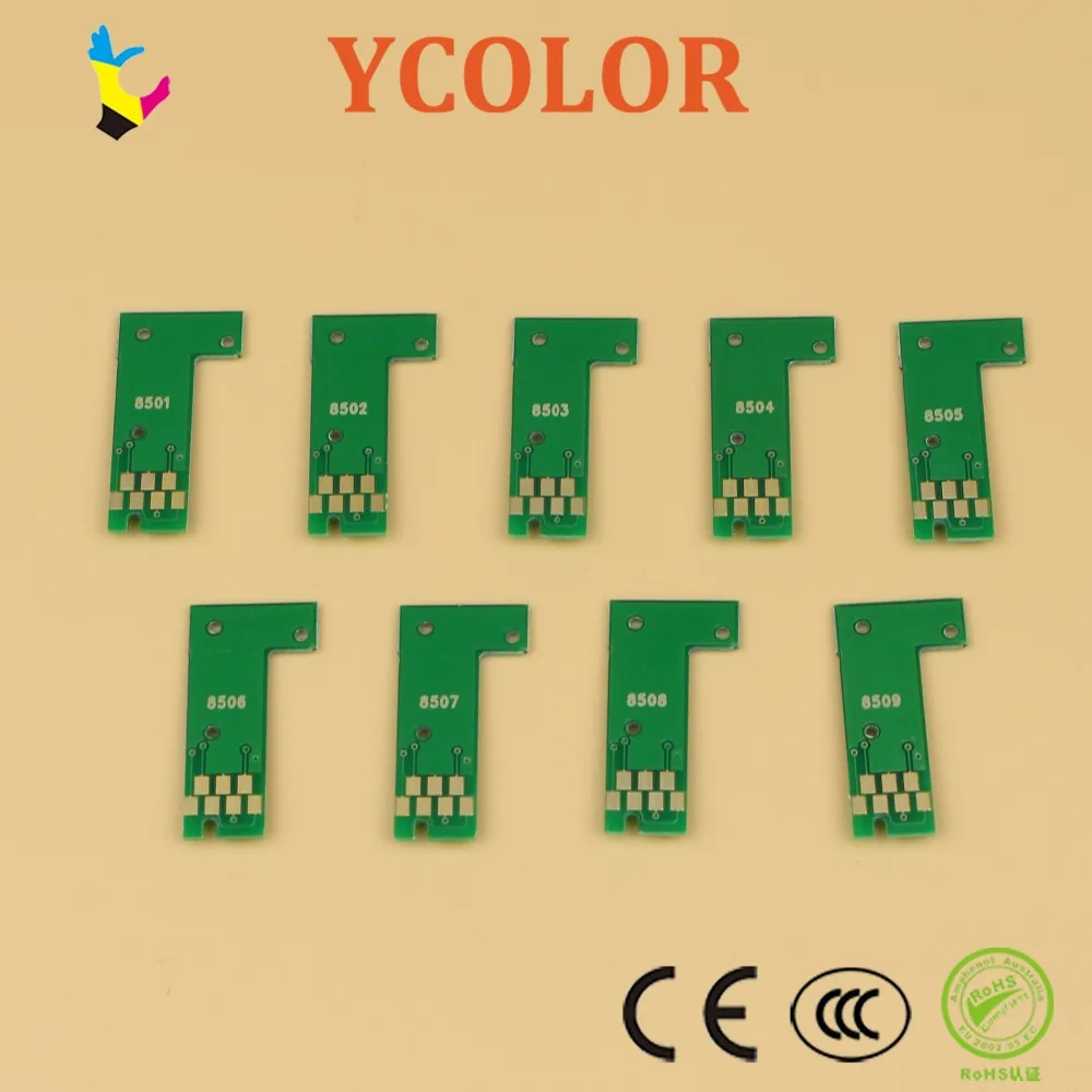 T8501-T8509 чип картриджа, Постоянный чип для принтера Epson SureColor P800, стабильный в Европе
T8501-T8509 чип картриджа, Постоянный чип для принтера Epson SureColor P800, стабильный в Европе
