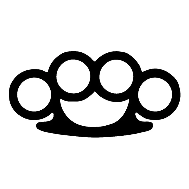 15.5cm*7.8cm Brass Knuckles Creative Car Styling Vinyl Car Sticker Black wall sticker
15.5cm*7.8cm Brass Knuckles Creative Car Styling Vinyl Car Sticker Black wall sticker