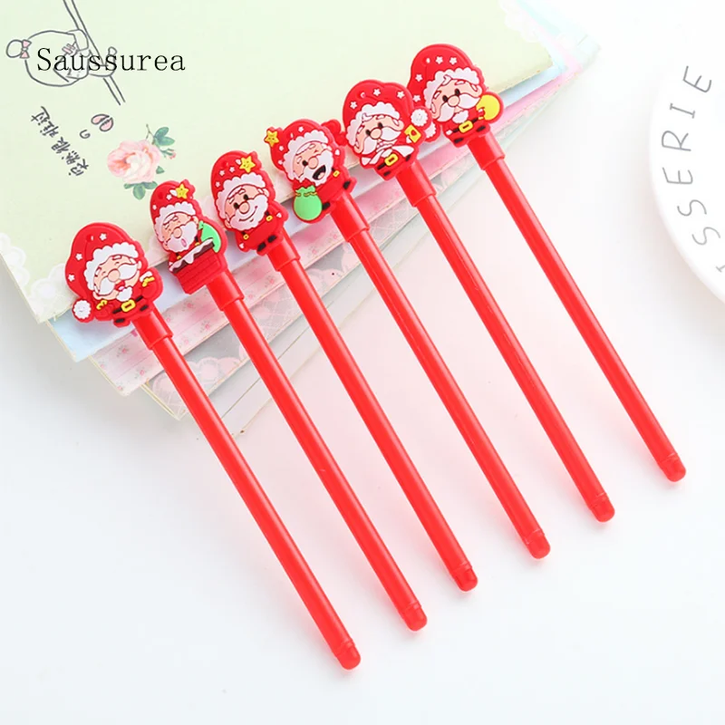 2pc Kawaii Christmas Pen Cartoon Santa Claus Gel Pen Black Ink Signature Pen Children Learning Office School Supplies Stationery
2pc Kawaii Christmas Pen Cartoon Santa Claus Gel Pen Black Ink Signature Pen Children Learning Office School Supplies Stationery