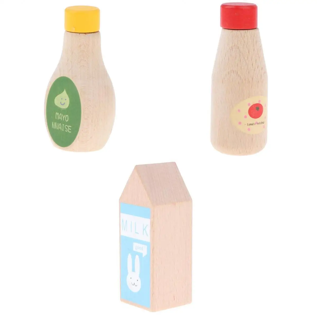3pcs Wooden Ketchup Tomato Mayonnaise Milk Bottle - Kitchen Cooking Pretend Play Game Kid Child Developmental Toys
3pcs Wooden Ketchup Tomato Mayonnaise Milk Bottle - Kitchen Cooking Pretend Play Game Kid Child Developmental Toys
