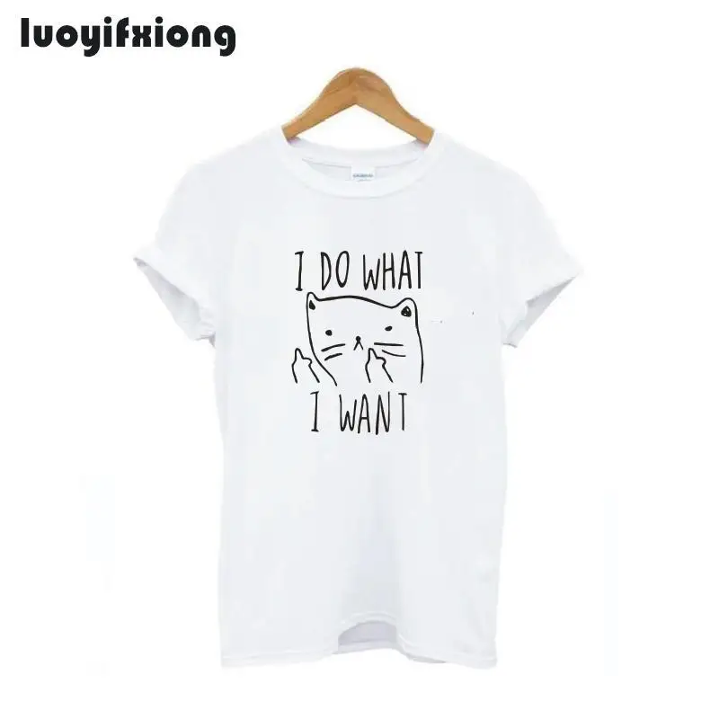 Luoyifxiong I Do What I Want женская футболка, забавные Коты, кошки, котята, котенок, футболка, Женская Повседневная футболка с коротким рукавом, женские ...
Luoyifxiong I Do What I Want женская футболка, забавные Коты, кошки, котята, котенок, футболка, Женская Повседневная футболка с коротким рукавом, женские ...