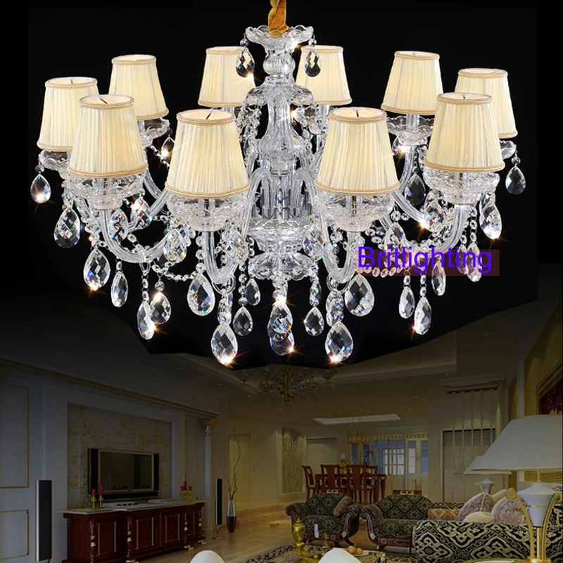 Living Room Modern Crystal Chandelier Lights Hanging Fabric Cover Chandeliers Candle Pendant Lamp Shade Nordic Kitchen Dining
Living Room Modern Crystal Chandelier Lights Hanging Fabric Cover Chandeliers Candle Pendant Lamp Shade Nordic Kitchen Dining