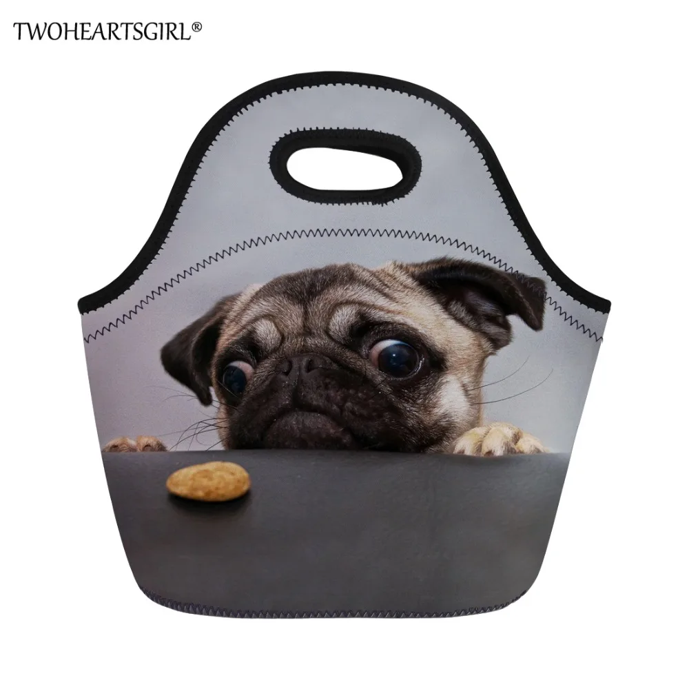 TWOHEARTSGIRL Pug Dog Print Women Food Bag Neoprene Kids Thermal Insulated Lunch Bag Grey Thermo Student Girls Lunch Tote Bags
TWOHEARTSGIRL Pug Dog Print Women Food Bag Neoprene Kids Thermal Insulated Lunch Bag Grey Thermo Student Girls Lunch Tote Bags