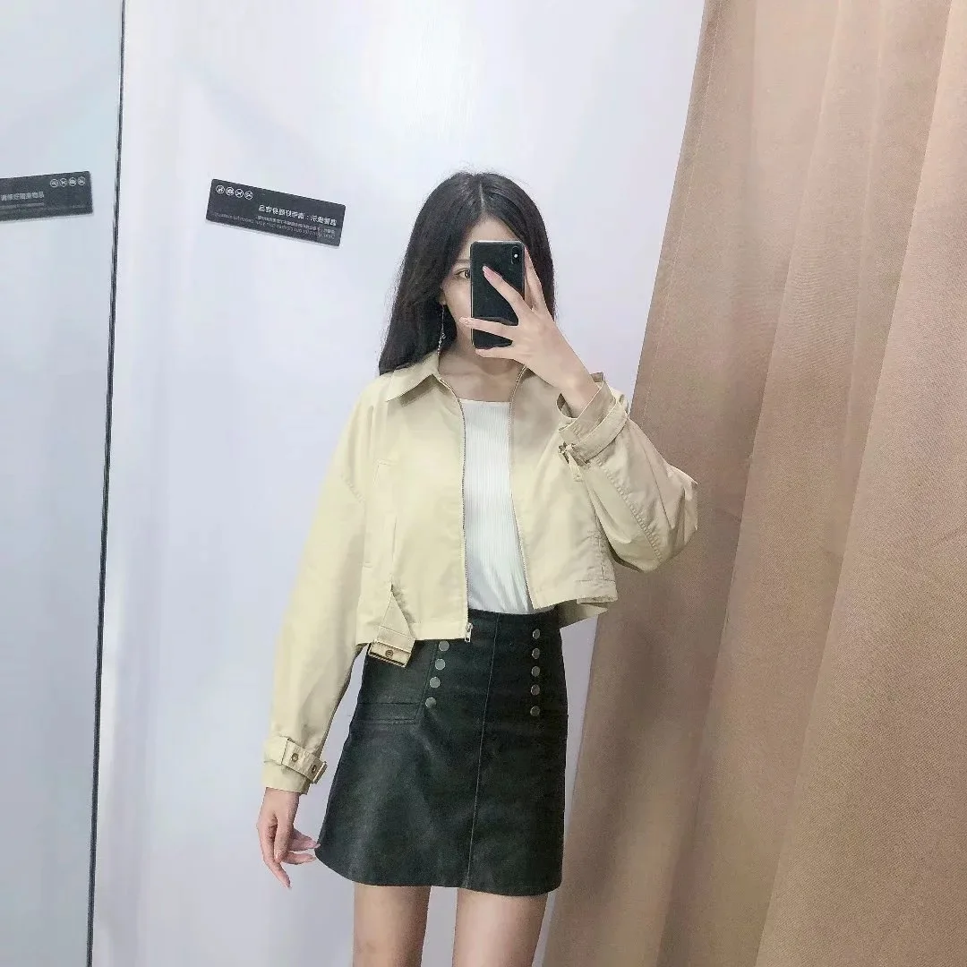 Women Clothes 2019 Autumn New Women Personality Simple Lapel Belt Belt Jacket Short Coat Long Sleeve Modis Jacket Women
Women Clothes 2019 Autumn New Women Personality Simple Lapel Belt Belt Jacket Short Coat Long Sleeve Modis Jacket Women