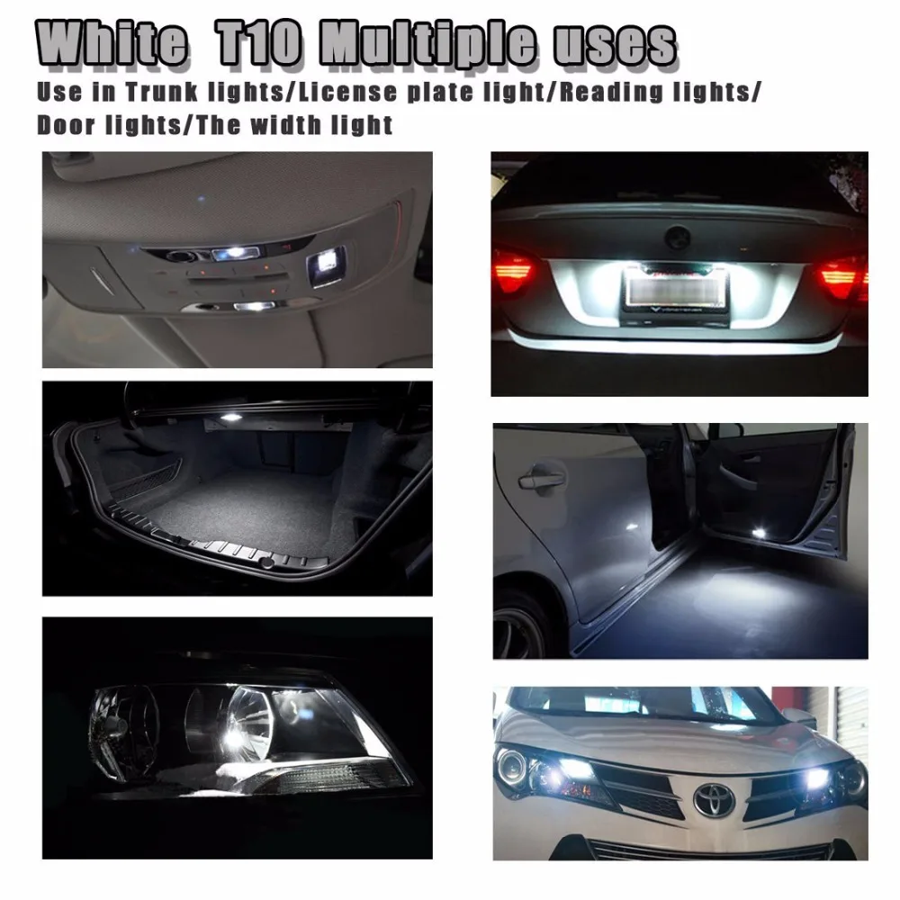 Safego 1pcs LED Car Light Blub White T10 20 SMD w5w 194 168 501 1206 for Auto Car LED Turning Signal Light Clearance Lights 12V
Safego 1pcs LED Car Light Blub White T10 20 SMD w5w 194 168 501 1206 for Auto Car LED Turning Signal Light Clearance Lights 12V