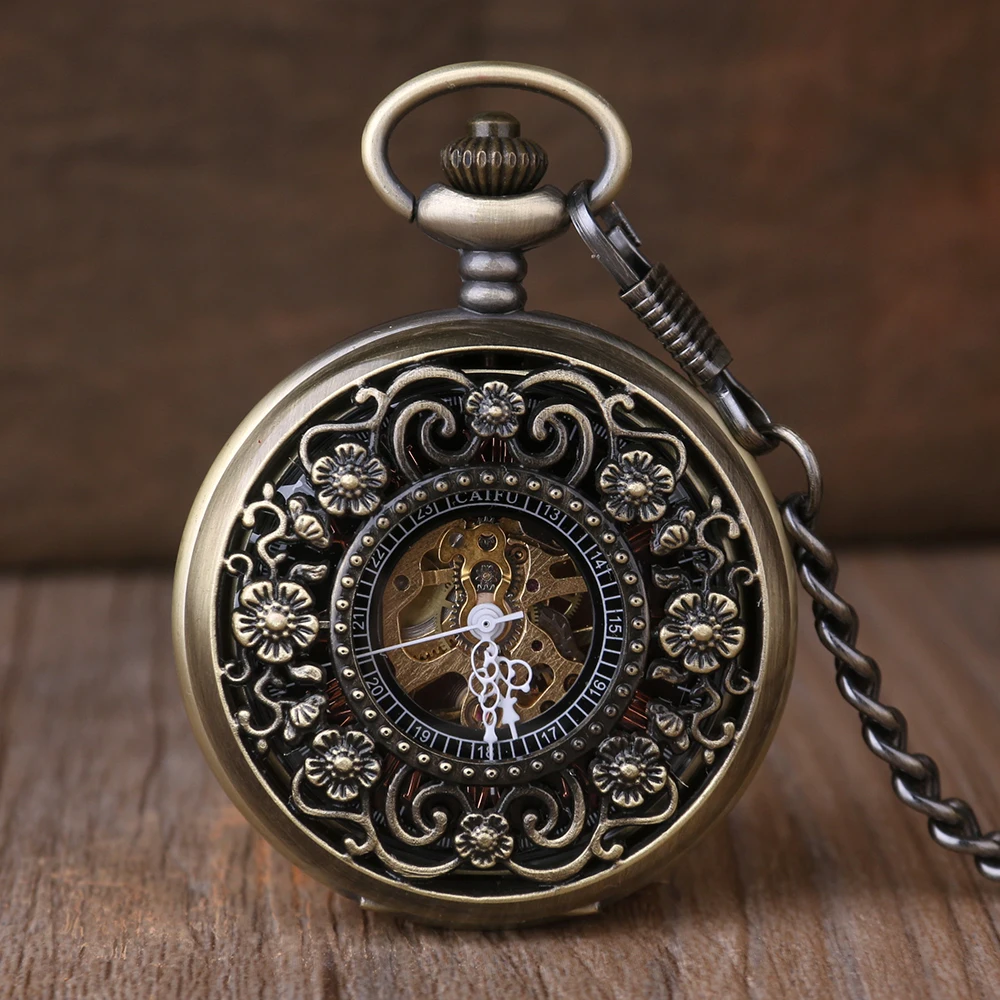 5pcs Fashion Mens Or Women Vintage Copper Hollow Transparent Case Mechaincal Hand Wind Casual Pocket Watches
5pcs Fashion Mens Or Women Vintage Copper Hollow Transparent Case Mechaincal Hand Wind Casual Pocket Watches