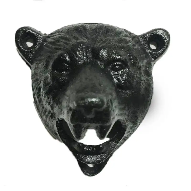 Kitchen Bar Tool Black Durable Cute Bear Shaped Cast Iron Beer Opener Wall Mounted Beer Opener LX1893
Kitchen Bar Tool Black Durable Cute Bear Shaped Cast Iron Beer Opener Wall Mounted Beer Opener LX1893