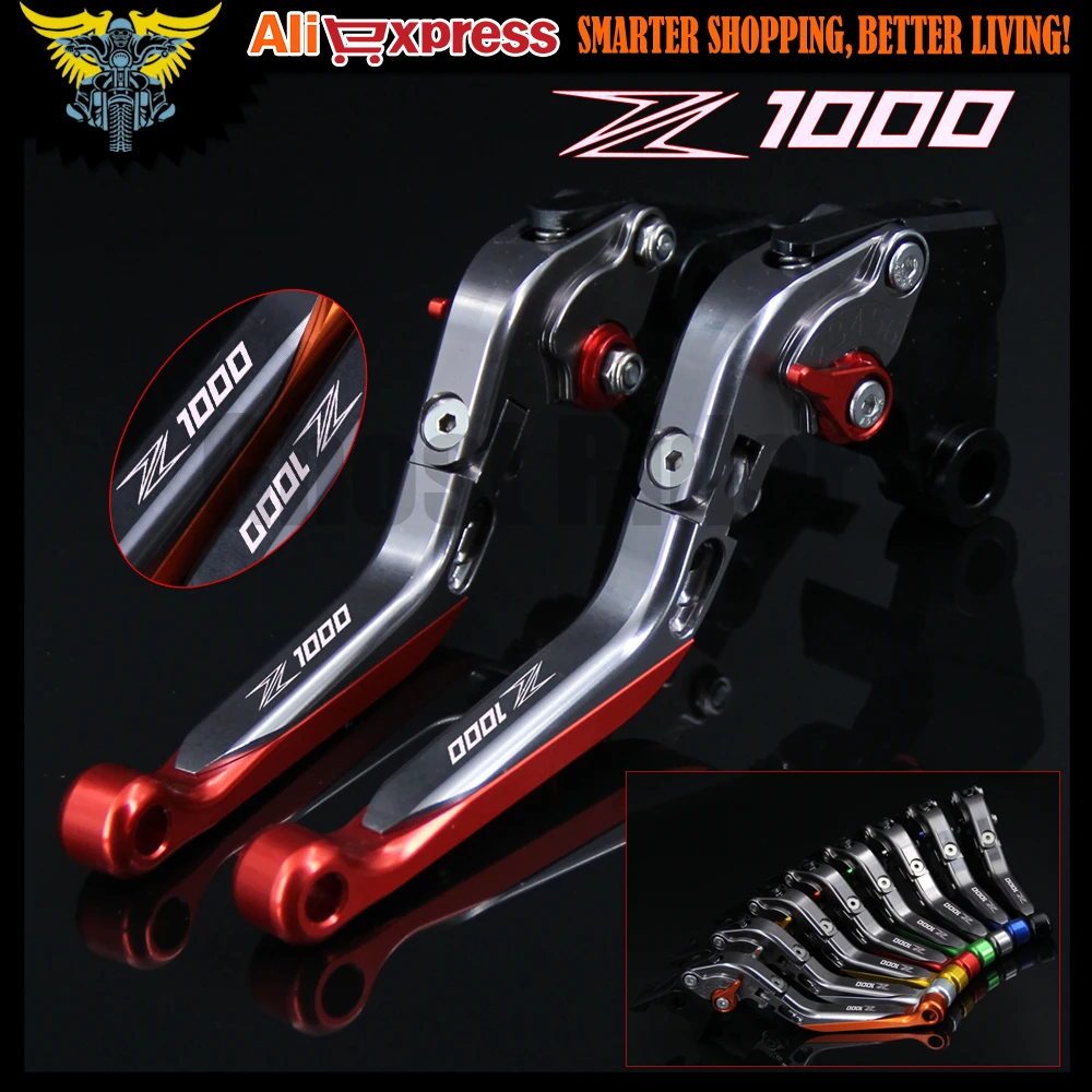 Для kawasaki Z1000 2003 2004 2005 2006 мотоциклетные красные и титановые цветные CNC Регулируемые