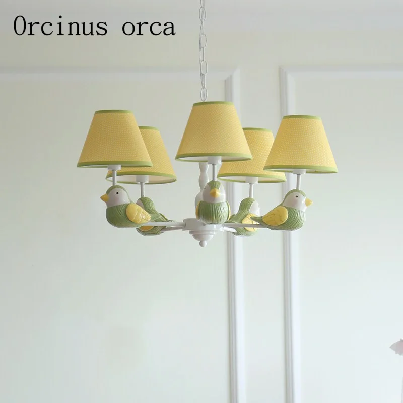 American little fresh birds cartoon Chandelier boys and girls bedroom simple European children's room resin Chandelier
American little fresh birds cartoon Chandelier boys and girls bedroom simple European children's room resin Chandelier
